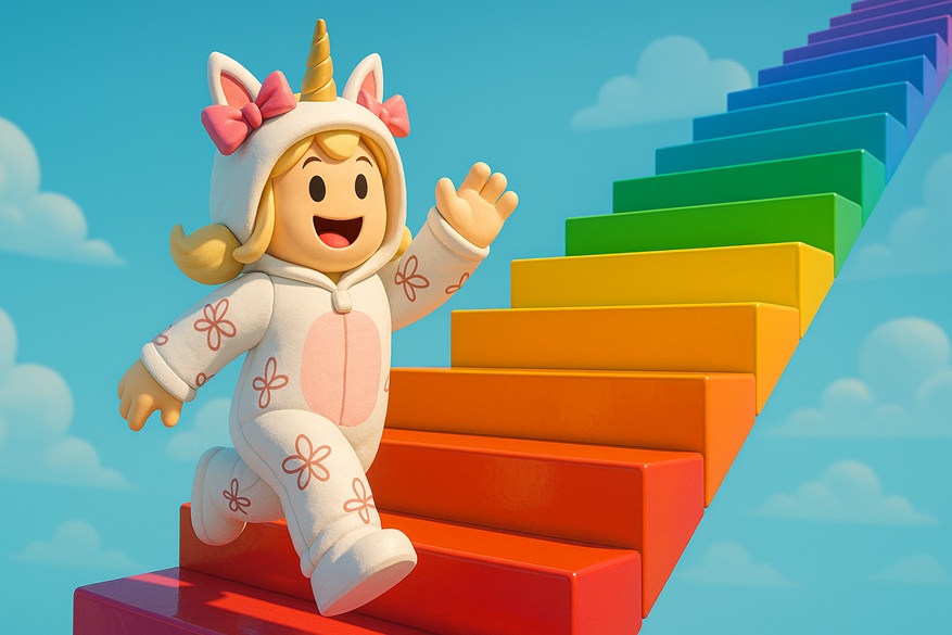 Obby Parkour Fácil en Roblox: una aventura pastel para saltar sin parar