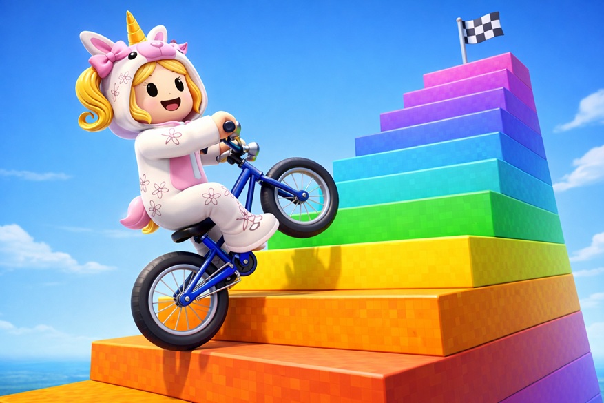 EL RETO MÁS DESESPERANTE DE ROBLOX: DOMINA LA BICICLETA IMPOSIBLE SI PUEDES