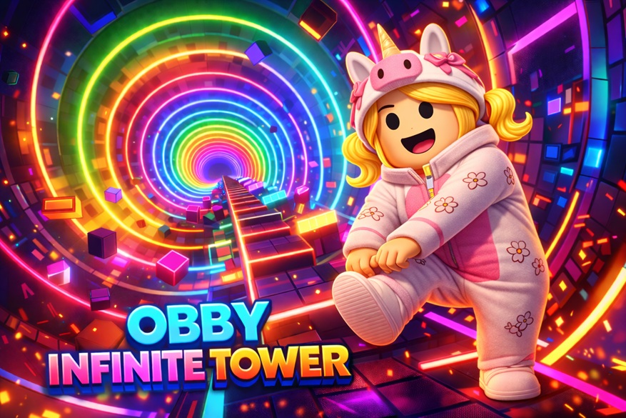 Infinite Tower en Roblox review del obby sin fin que pone a prueba tu habilidad en cada salto